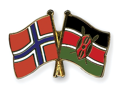 Fahnen Pins Norwegen Kenia