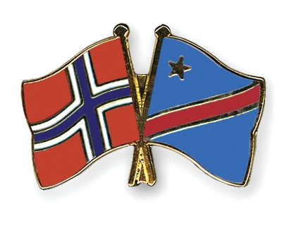 Fahnen Pins Norwegen Kongo-Demokratische-Republik