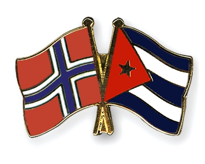 Fahnen Pins Norwegen Kuba