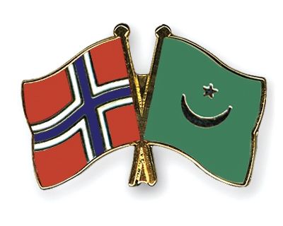 Fahnen Pins Norwegen Mauretanien