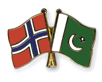Fahnen Pins Norwegen Pakistan