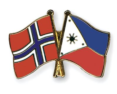 Fahnen Pins Norwegen Philippinen