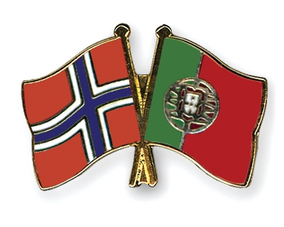 Fahnen Pins Norwegen Portugal