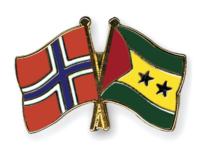 Fahnen Pins Norwegen Sao-Tome-und-Principe