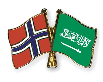 Fahnen Pins Norwegen Saudi-Arabien