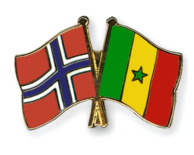 Fahnen Pins Norwegen Senegal
