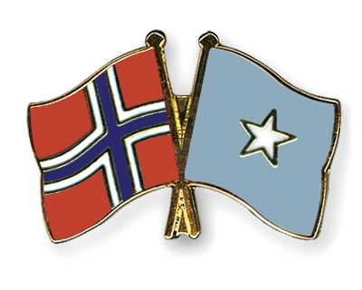 Fahnen Pins Norwegen Somalia