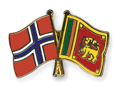 Fahnen Pins Norwegen Sri-Lanka