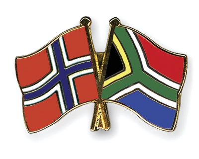 Fahnen Pins Norwegen Sdafrika