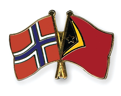 Fahnen Pins Norwegen Timor-Leste