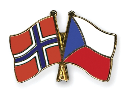 Fahnen Pins Norwegen Tschechische-Republik