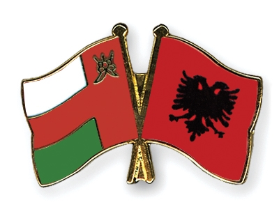 Fahnen Pins Oman Albanien
