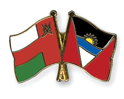 Fahnen Pins Oman Antigua-und-Barbuda