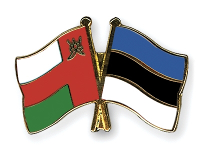 Fahnen Pins Oman Estland
