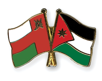 Fahnen Pins Oman Jordanien