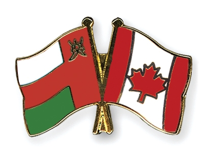 Fahnen Pins Oman Kanada