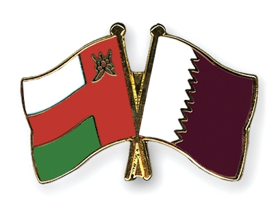 Fahnen Pins Oman Katar