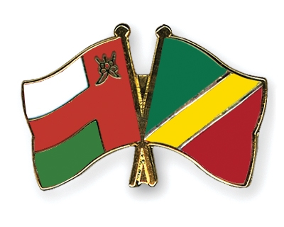 Fahnen Pins Oman Kongo-Republik