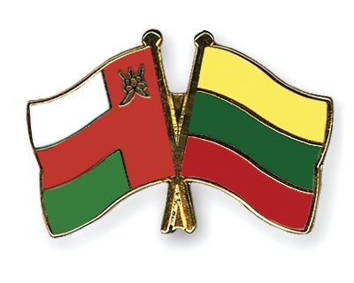 Fahnen Pins Oman Litauen