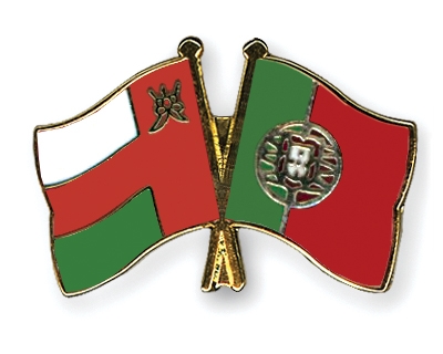 Fahnen Pins Oman Portugal