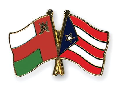 Fahnen Pins Oman Puerto-Rico