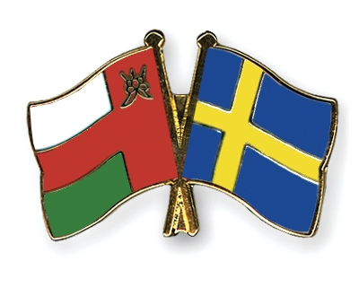 Fahnen Pins Oman Schweden