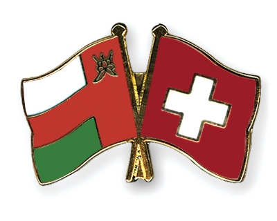 Fahnen Pins Oman Schweiz