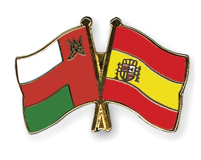 Fahnen Pins Oman Spanien