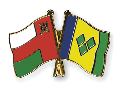 Fahnen Pins Oman St-Vincent-und-die-Grenadinen
