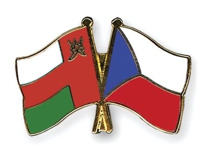 Fahnen Pins Oman Tschechische-Republik