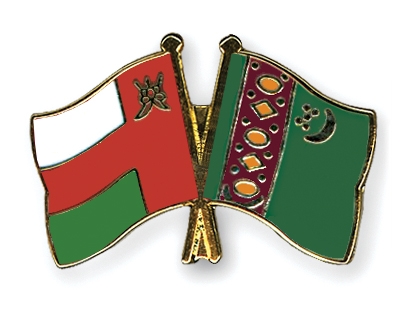 Fahnen Pins Oman Turkmenistan