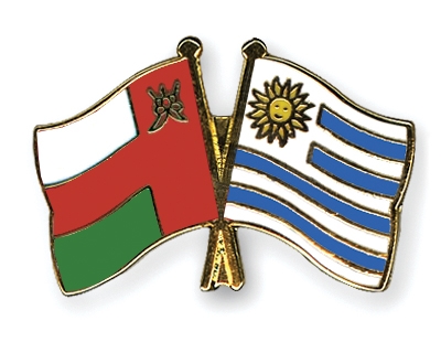 Fahnen Pins Oman Uruguay