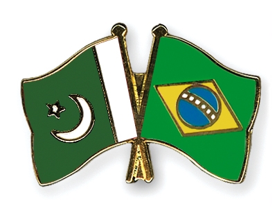Fahnen Pins Pakistan Brasilien