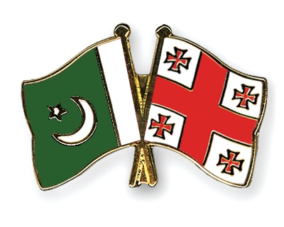 Fahnen Pins Pakistan Georgien