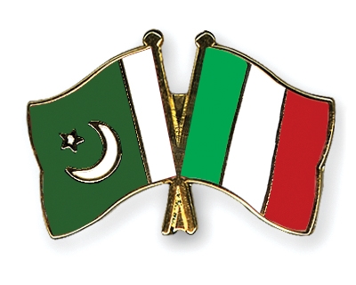Fahnen Pins Pakistan Italien