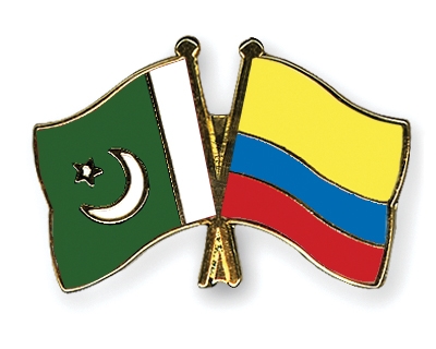 Fahnen Pins Pakistan Kolumbien