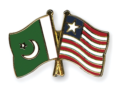 Fahnen Pins Pakistan Liberia