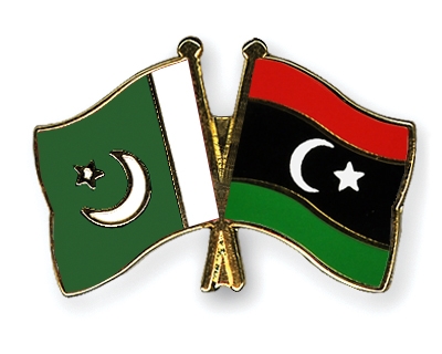 Fahnen Pins Pakistan Libyen