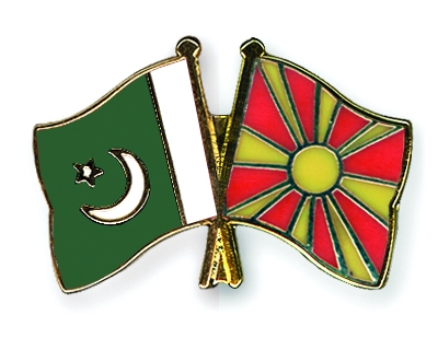 Fahnen Pins Pakistan Mazedonien