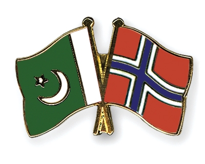 Fahnen Pins Pakistan Norwegen