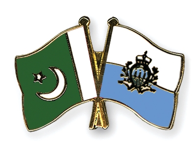 Fahnen Pins Pakistan San-Marino