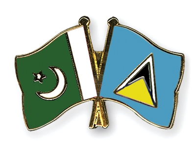Fahnen Pins Pakistan St-Lucia