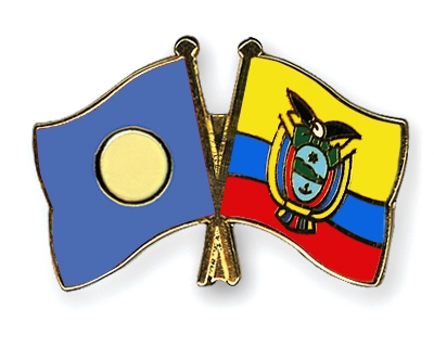 Fahnen Pins Palau Ecuador