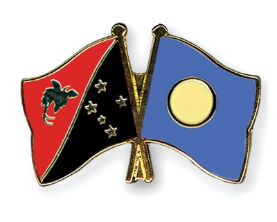 Fahnen Pins Papua-Neuguinea Palau