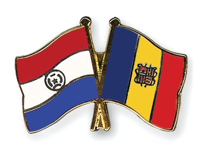Fahnen Pins Paraguay Andorra