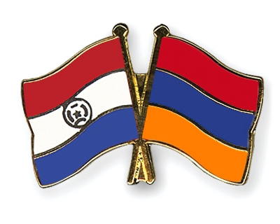 Fahnen Pins Paraguay Armenien