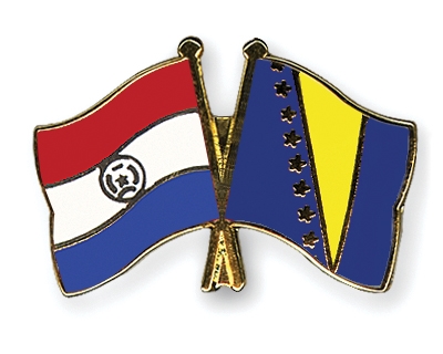 Fahnen Pins Paraguay Bosnien-und-Herzegowina