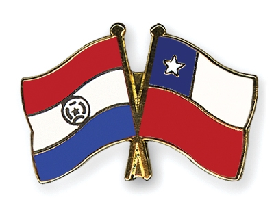 Fahnen Pins Paraguay Chile