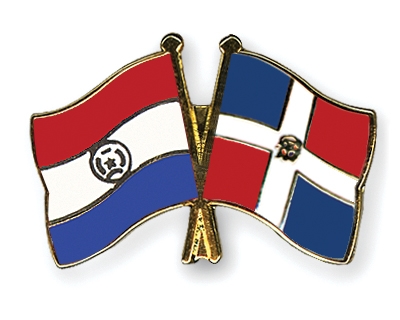 Fahnen Pins Paraguay Dominikanische-Republik