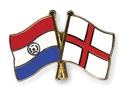 Fahnen Pins Paraguay England